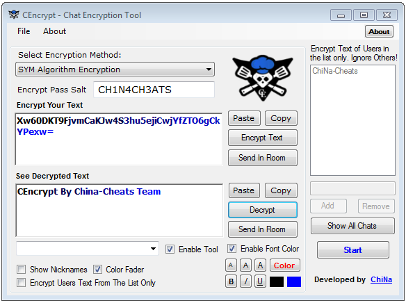 CEncrypt - Text Encryption Tool for Paltalk