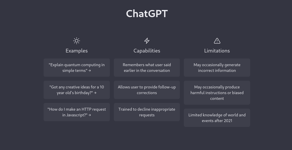 ChatGPT - openAI Chatbox